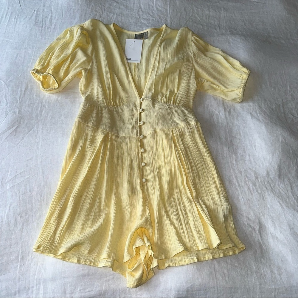 NWT ASOS Yellow cover up in size small.